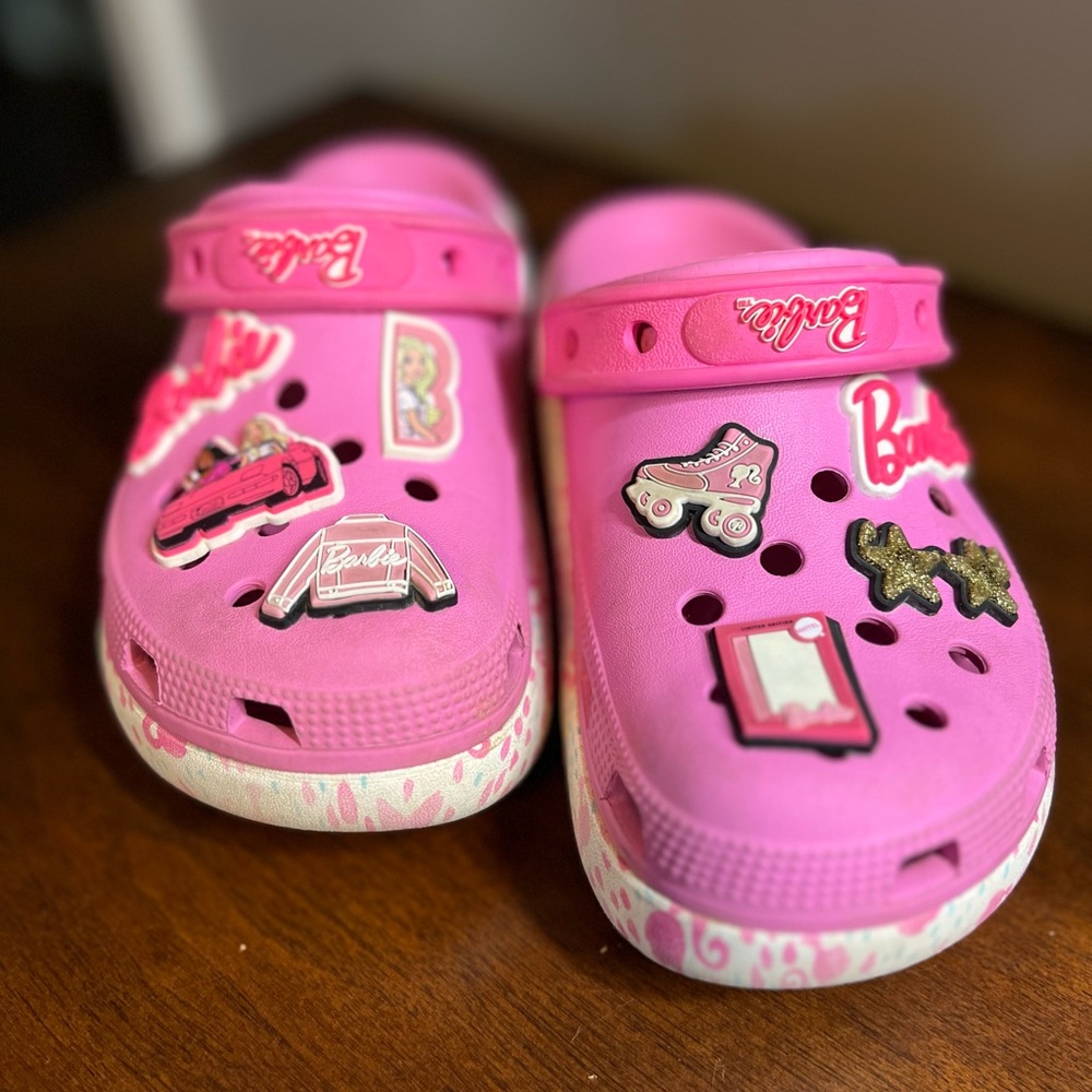 Girls Barbie Crocs